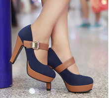 Sapato Feminino 2015 Hot Sale New Shoes Woman High Heels Platform pumps ankle lacing thin belt