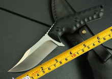 Oem exterior mariposa fija cuchillo calidad hechos a mano de acero 9Cr13Mov G10 negro cuchillo táctico que acampa herramienta 100% de la buena calidad