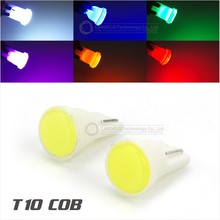 50x Short Section Ceramic Car Interior LED T10 COB W5W Wedge Side Light Bulb Lamp Car Light Source 12V LED COB NO Error Parking