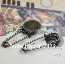 Free shipping!!! 15mm Basic Round Brooch Pin Lagenlook Kilt Pin Brooch