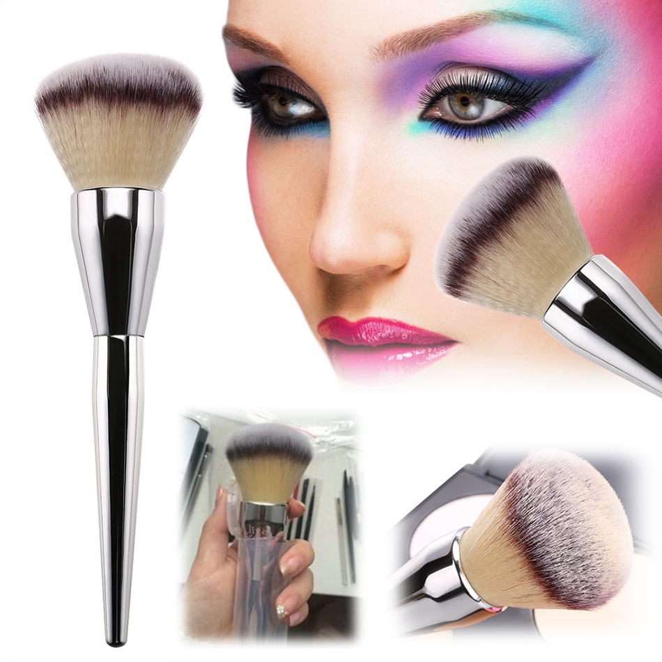 DHL Free Shipping 50pcs/lot 2016 1PCS Women Pro Powder Blush Blusher Foundation Contour Makeup Brush
