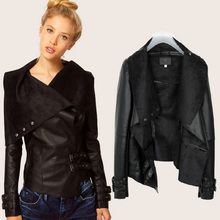 Ladies Fashion Women’s pu leather Jacket Short Coat Street Casual Girls Outwear