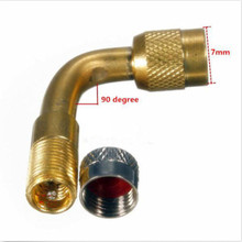 1PC 90 Degree Brass Motorcycle Car Truck Bicycle Air Tyre Extension Valve Cap