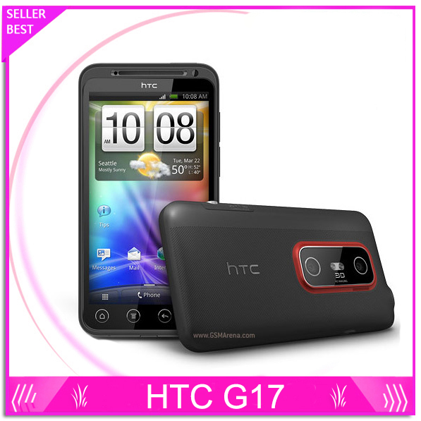 Original HTC EVO 3D X515m G17 SmartPhone 4 3 TouchScreen Dual core Android GPS WIFI 5MP