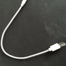 NEW original quality short 20cm Braided nylon Wire 8 pin USB Cable Sync Woven Charging Charger