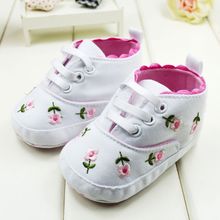 Baby Girl Flower Shoes Baby Spring Autumn Princess Shoes First Walkers Footwear Toddler Soft Sole Shoes