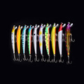 10pcs Minnow Fishing Lure Crank Bait Hook Bass Crankbait Tackle