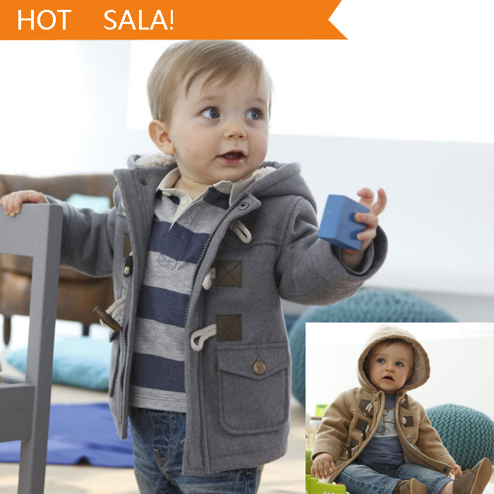 Baby Boys Jacket Clothes 2014 New Winter 2 Color Outerwear Coat Thick Kids Clothes Children Clothing