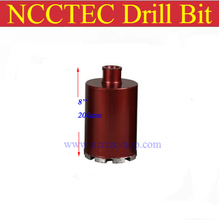 83 mm * 200 mm corto crown diamante brocas de perforación | 3.3 ” muro de hormigón pedacitos de base húmeda | base de ingeniería profesional taladro