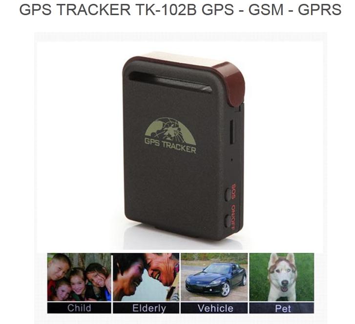    GPS GSM GPRS  TK102B    rastreador veicular   MA040E-SZ