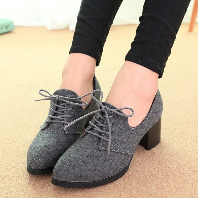 gray oxford shoes womens