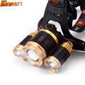 Lithium headlamp searchlight 3 light super bright long range fishing headlight outdoor night riding headlights miner