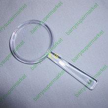 100 unids mano – estilo 40 mm lectura plexiglás ( acrílico ) lupa para personas mayores / estudiante, estudiantes, juguetes para niños, fuego toma