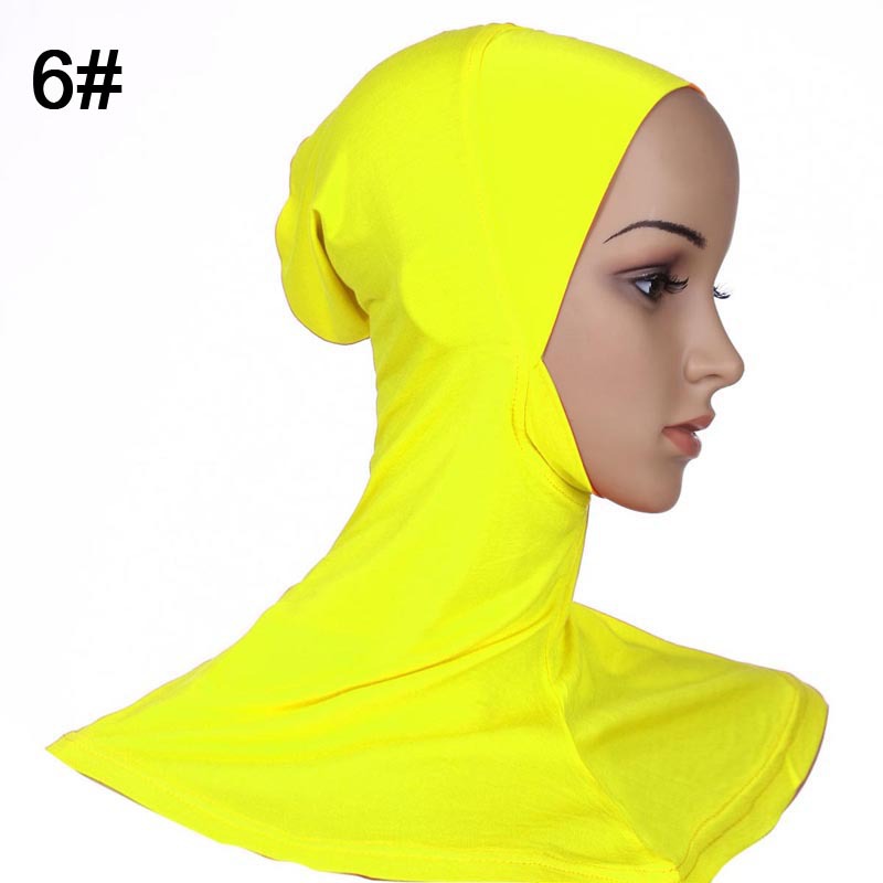 Muslim Islamic long hijab 6 yellow