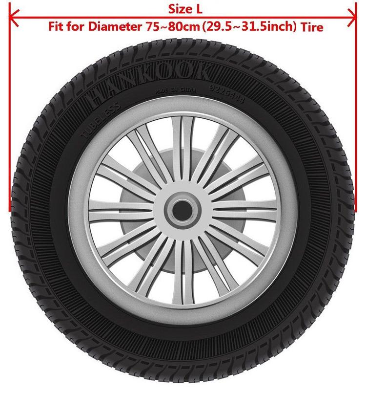 Free Shipping Size L lack 16 Inch New Universal Spare Wheel Tyre Tire Cover For Mitsubishi