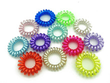 3 5 cm 5 Pcs Lot 2015 Telephone Wire Cord Line Colorful Gum Holder Elastic Band