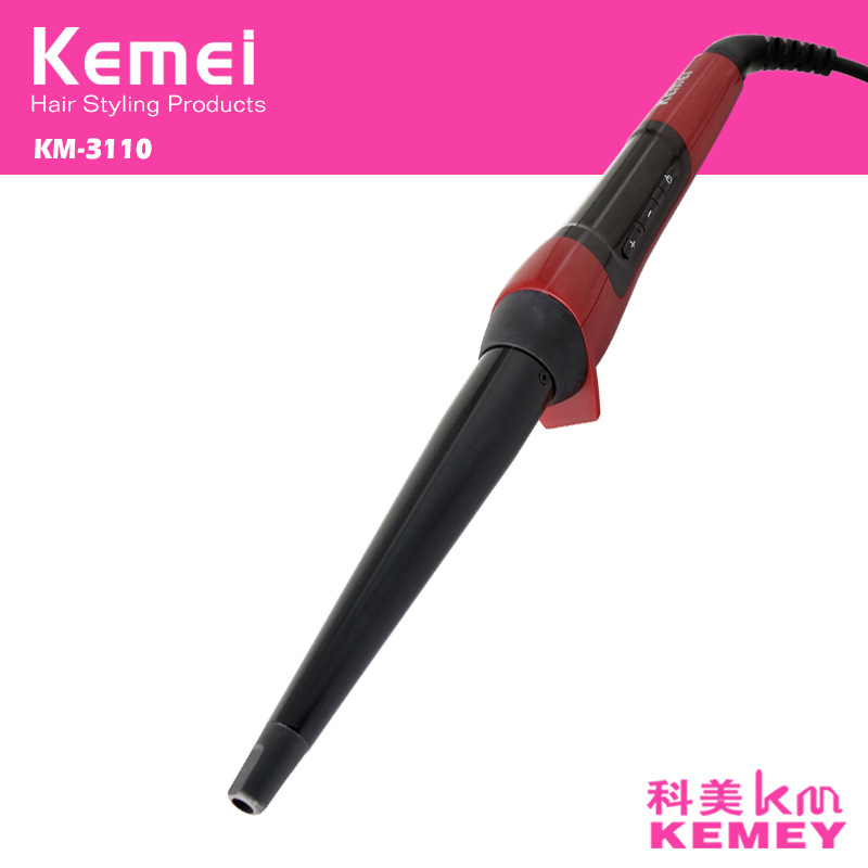 New 2016 Black Red Electric Magic Hair Styling Tool Rizador De Pelo Hair Curler Roller Pro Spiral Curling Iron Wand Curl Styler