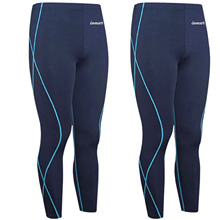 New Arrival 2015 Running Pants Men Running Tights Bodybuilding Training Fitness Sports Pants Spandex Athletic Trousers