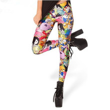 2016 Adventure Time Bro Ball Leggings Fashion New Women Digital Print Pants Fitness Women Leggings Calzas Deportivas mujer