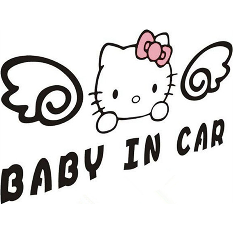 Koop Hello Kitty auto decoratie accessoires Baby On