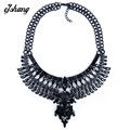 Statement Fashion Women 2016 Gun Black Necklaces Pendant Collier Femme Collar Choker Big ZA Vintage Maxi