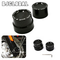 Motorcycle CNC Billet Black RC Rear Axle Nut Cover Cap Bolt Kit For Harley Iron 883
