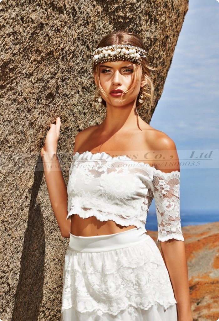 hippie beach wedding dresses