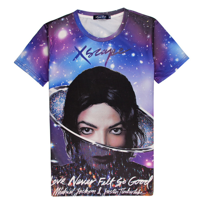 Hot Love Never Felt So Good 3D Print T shirt Cotton Unisex Michael Jackson Justin Summer
