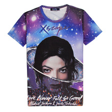 Hot Love Never Felt So Good 3D Print T-shirt Cotton Unisex Michael Jackson & Justin Summer Tee Shirts Teen Loose Homme Tops