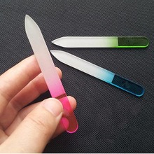 2PCS Free Shipping + Durable Mini Crystal Glass Nail Buffer File For Nail Art Tips Beauty Manicure Tool Accessories