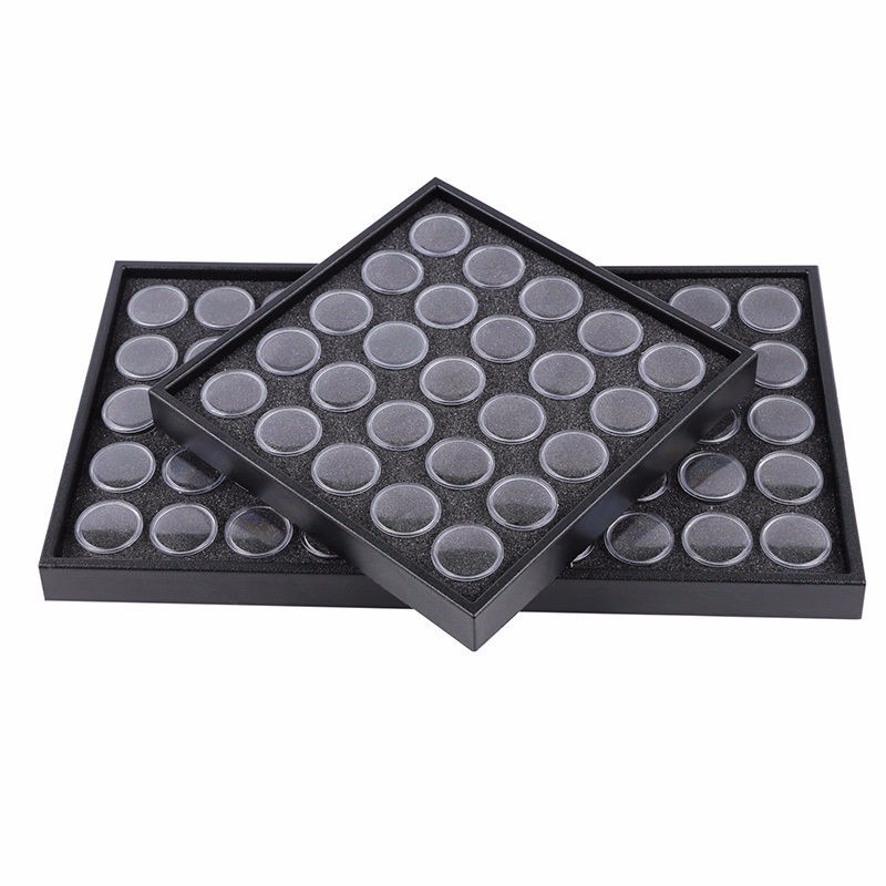 Description Picture 4 of itemEmpty 25/50 Space Nail Art Powder Gems Rhinestone Storage Container Case Box Plate Manicure Tool