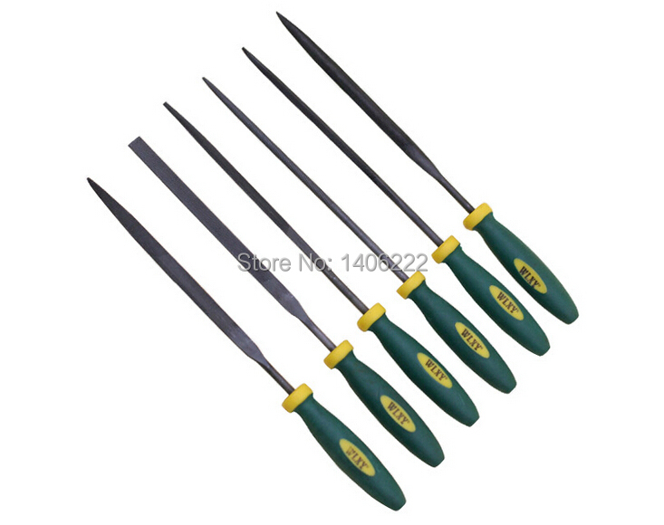 best carbon steel 6x File Set Square Round Triangle Flat Needle Files Jewelers Diamond Wood Carving
