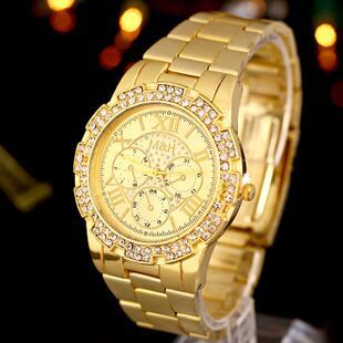 Relogio Femininos Dourado                reloj montre