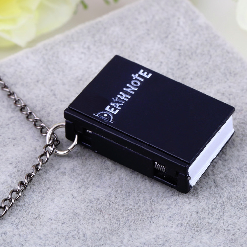1pcs Hot Worldiwde Vintage Unique Death Note Book Quartz Pocket Watch Pendant Necklace Gift Hot Popular