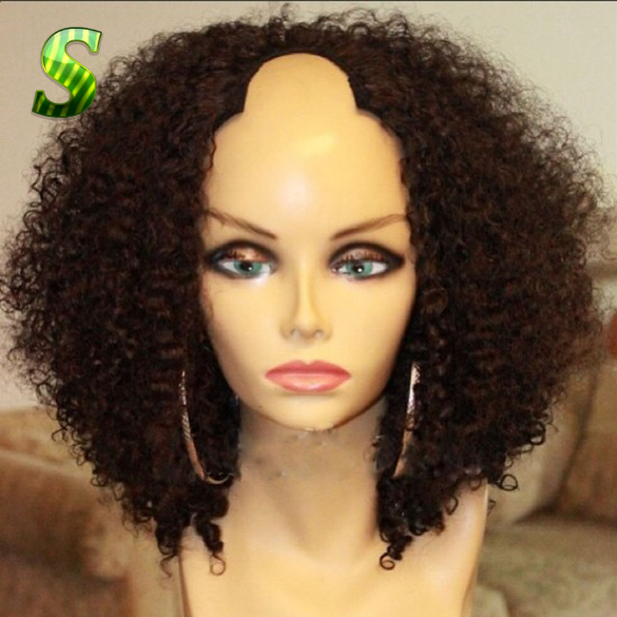 Silk Straight U Part Wigs Brazilian Human Hair U Part Wigs For Black Women Unprocessed Virgin Hair U Part Lace Wig Free Shipping