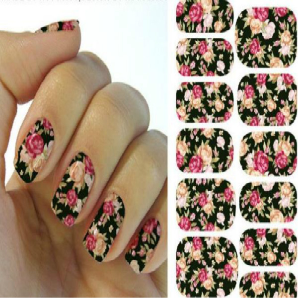 Aliexpress Chic Rose Flower Nail Art Sting Template 3d Acrylic Rose Flower Nail Art