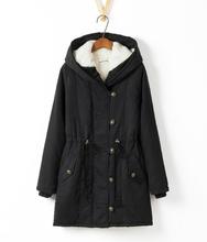 XL 4XL Plus Size New Autumn Winter Keep Warm Flocking Jacket Long Sleeve With Hat Women