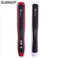 SURKER Professional LCD Electric Hair Straightener Brush Comb Flat Iron With LCD Hair Straightening Iron Styling