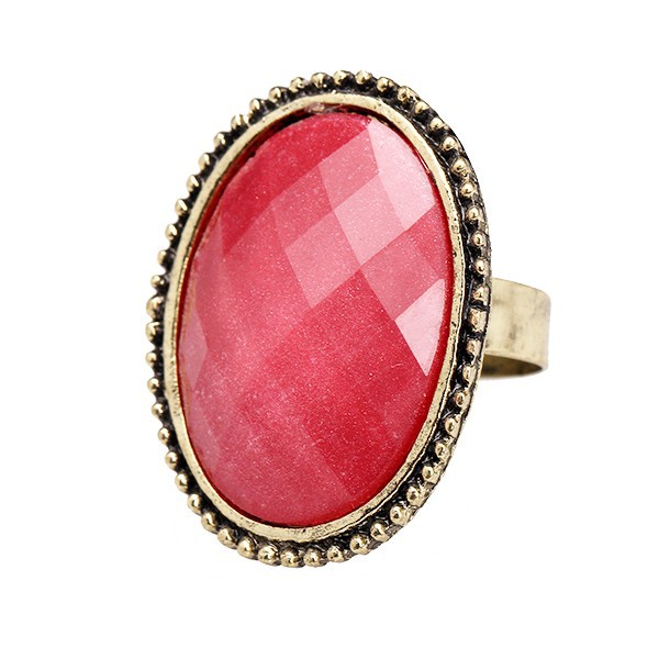 Promotions-Brand-designer-New-hot-sell-Fashion-Glamor-shiny-gem-Vintage-geometric-Round-opal-ring-jewelry