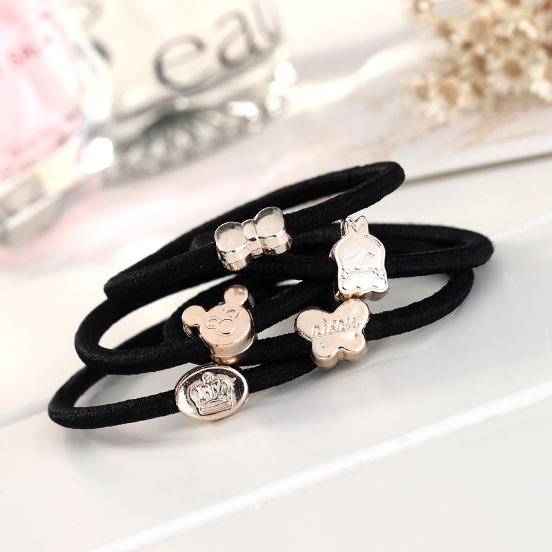 2015 New Gilded cartoon rubber band hair rope A variety of styles Hot sell Free shipping