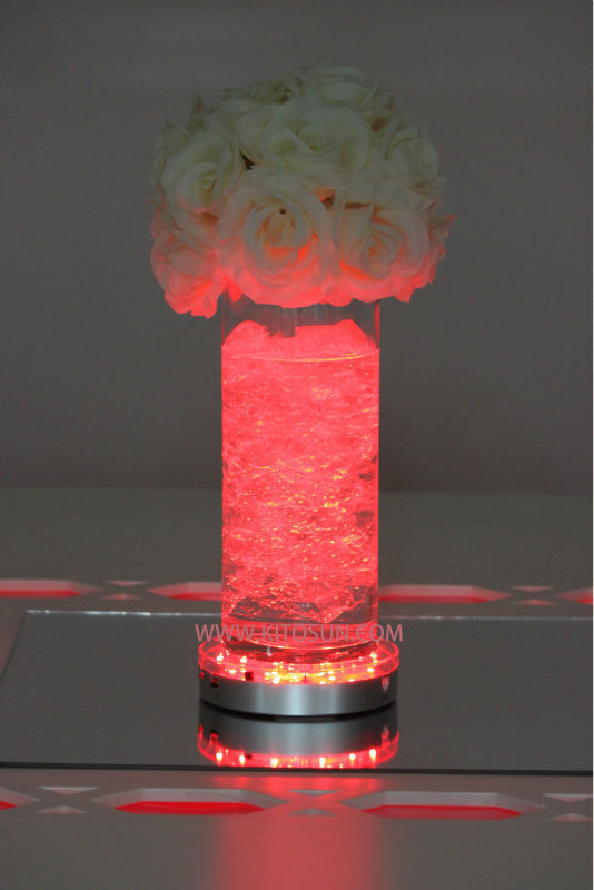 10pcs 6inch Led Under Vase Light Led Centerpiece Light For Wedding