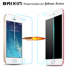 Ultra-thin Anti-scratch 0.3mm 9H Tempered Glass For iPhone 4 4s 5 5c 5s SE 6 6s plus for iphone 6 6s 4.7 Screen Protector film