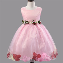 14 Colors Autumn and winter Girls dresses Sequined tutu/ Cotton Wedding Flower Girl dress/Bow Princess Dress For 3-11 Y