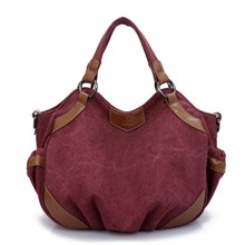 Fashion Canvas Lady Handbag Women’s Casual Shoulder Bag Girls Travel Messenger Bag