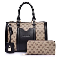 Women Brand Handbags with Wallets Luxury Large Leather Patchwork Lock Boston Shoulder Bag Ladies Pillow Bags Bolsos Femininas