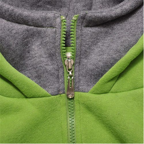 2015 Brand New Solid Sweatshirt Women Slim Moleton Feminino Hooded Hoodies Wild Sport Tracksuits Zipper Cardigans Moletom 4Color (5)
