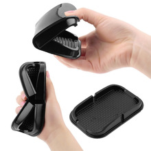 1pcs Black Car Dashboard Sticky Pad Mat Anti Non Slip Gadget Mobile Phone GPS Holder Stand