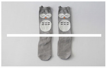 4 Styles Leg Warmers Cartoon Totoro Owl Baby Tights Leggings Cotton Knee Socks For Kids Legging
