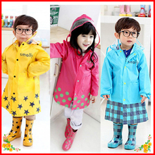 Free Shipping Eco-friendly Child Raincoat Thickening Fashion Male Female Child Baby Poncho With School Bag Position