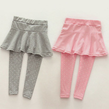 Toddler Cozy Pantskirt Girl Wool Culotte Kids Child Legging Trousers 6Colors